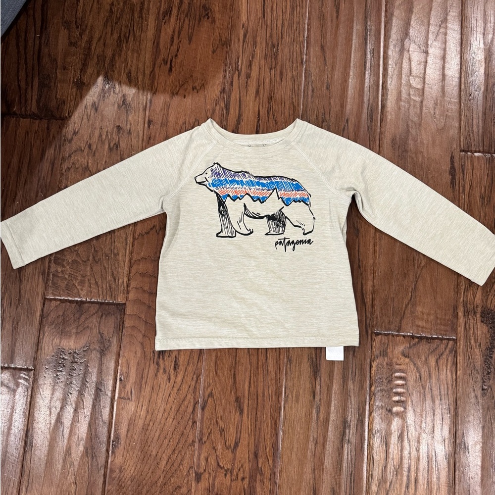 Patagonia Kids Bear Graphic Long Sleeve Shirt